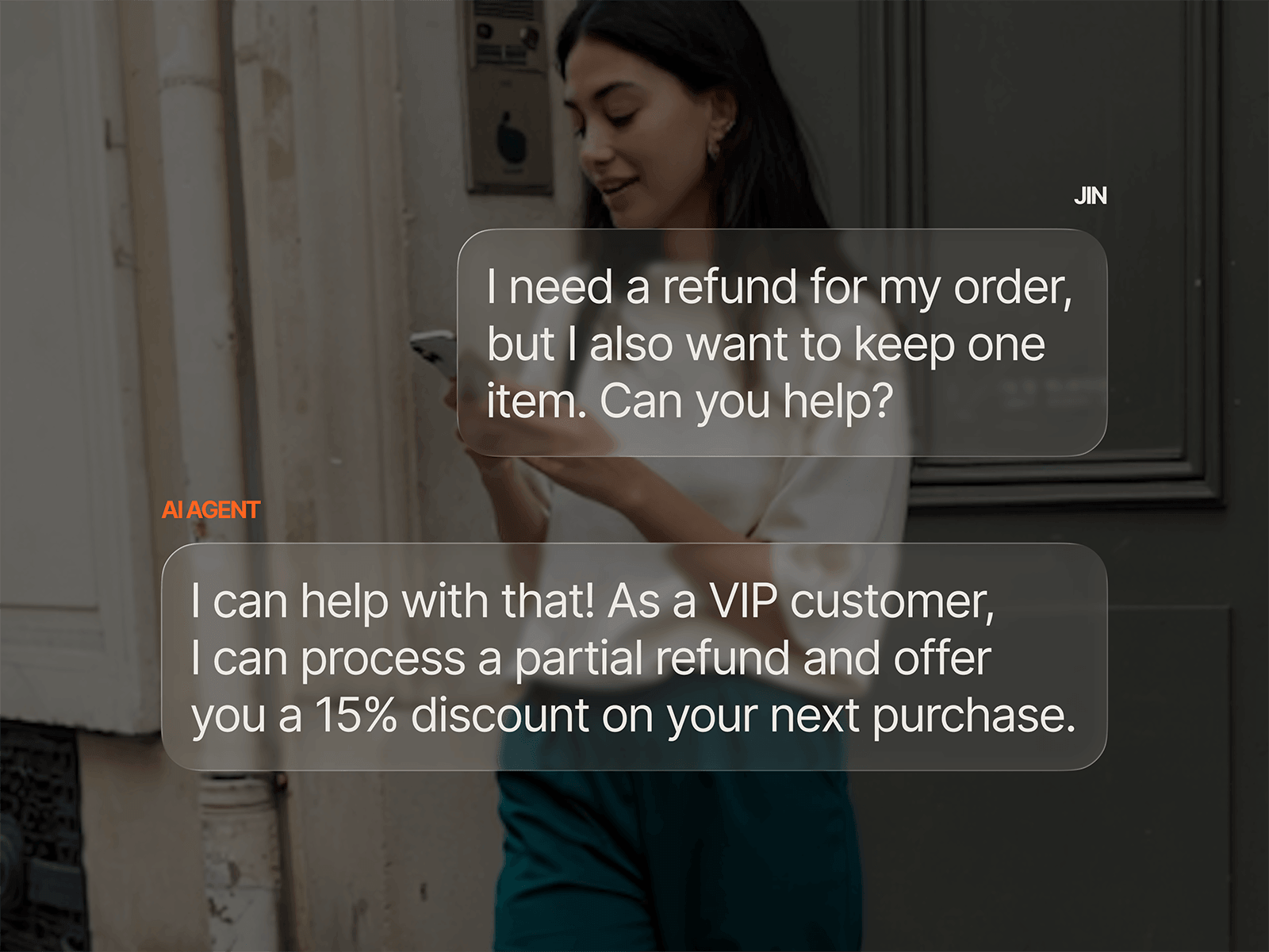 Stacked forms with selection dots and orange download icons, illustrating batch document selection from a data source.